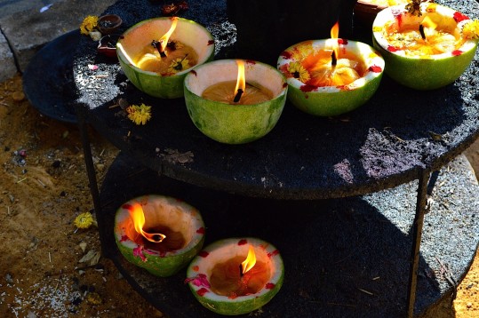 candles in temple