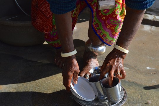 old women with ankle.