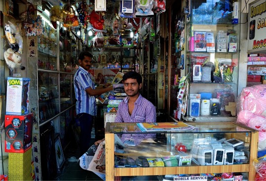 two guys in shop