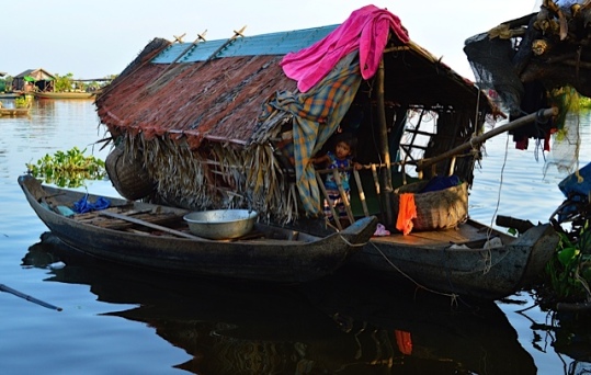 Floating House with Child