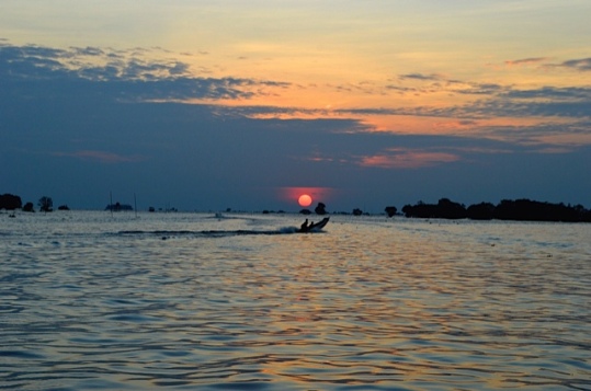 Sunset on Tonle Sap